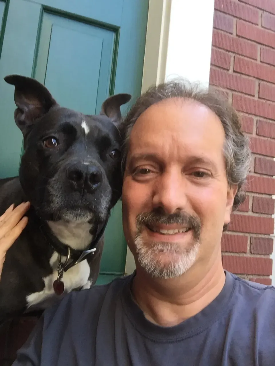Mark with one of his clients, Molly!